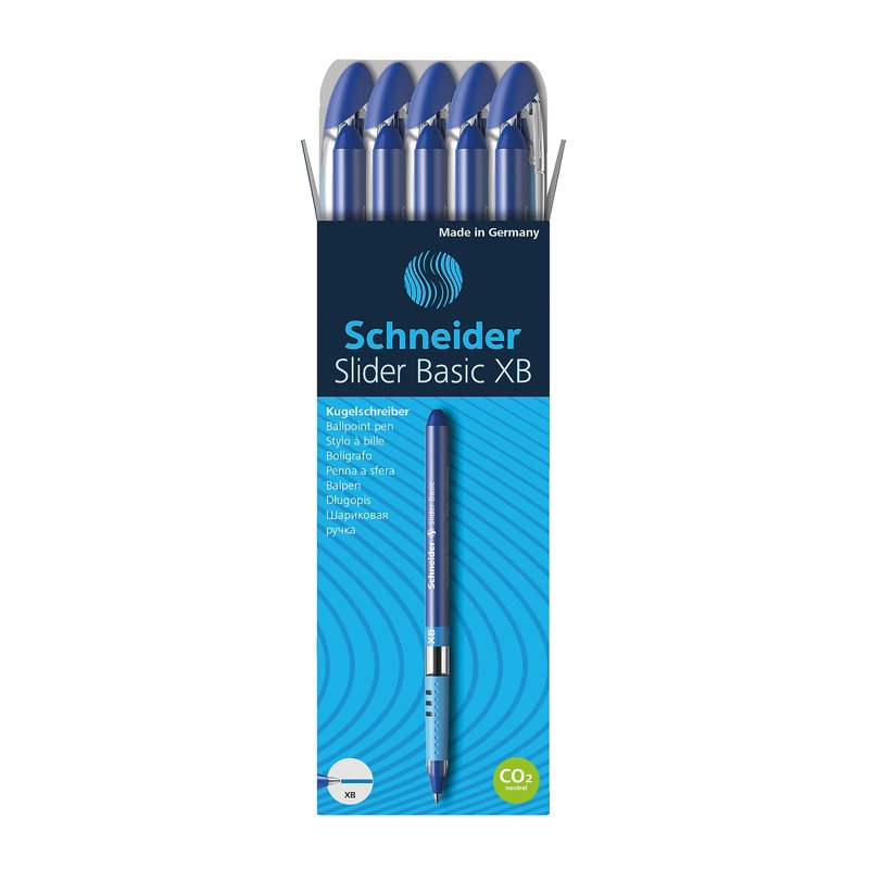 Ballpoint Pens Set with Smear-Resistant Viscoglide Ink, Fast-Drying, Eco-Friendly, Box of 10