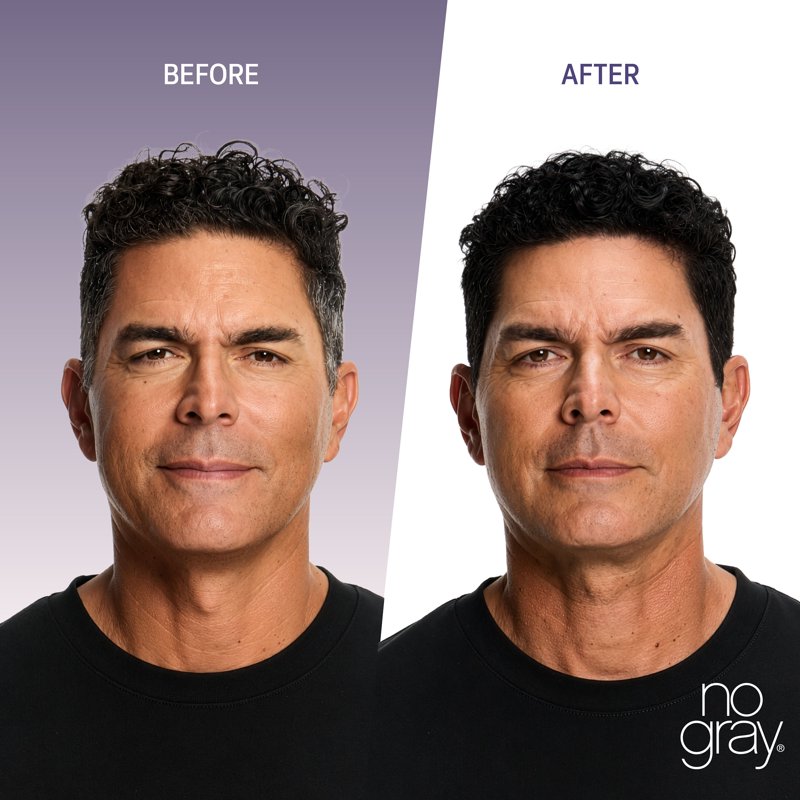 No Gray Quick Permanent Black Hair Color Shampoo - Gentle, Fade-Resistant, 8.45 fl oz