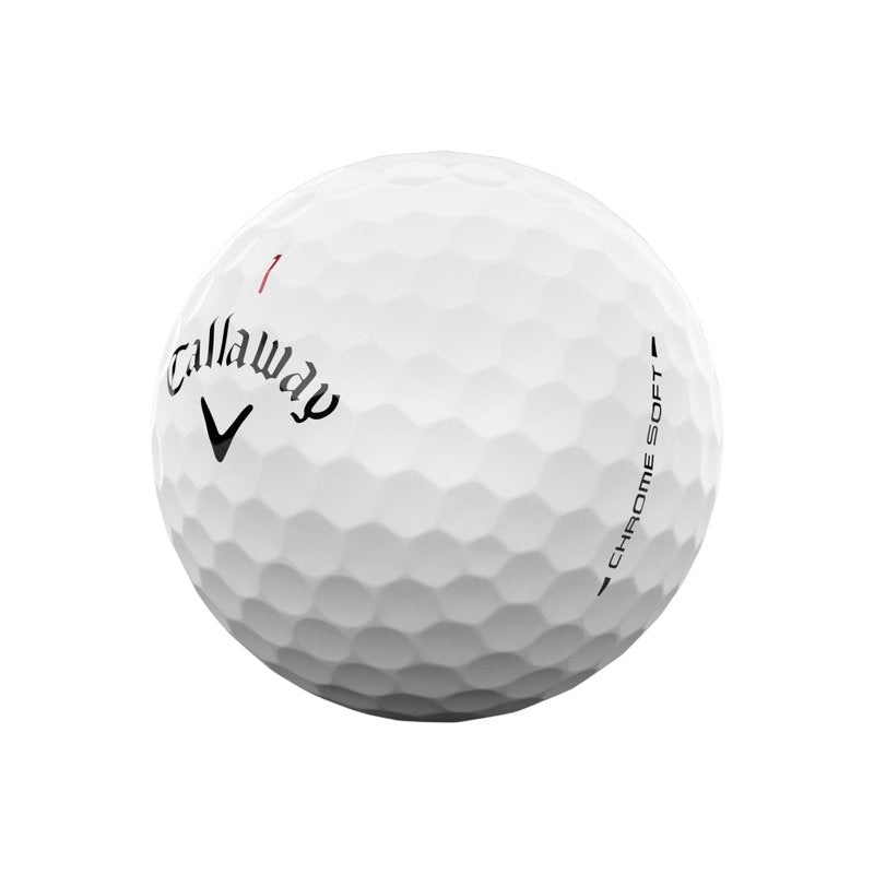 Callaway Chrome Soft 2026 White Golf Balls - 12 Pack, Variation: White Chrome Soft, Single