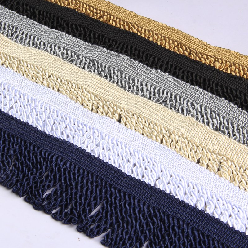 Bullion Fringe Trim 10 Yards - Gold Fabric Edging for Curtains, Cushions & DIY Projects