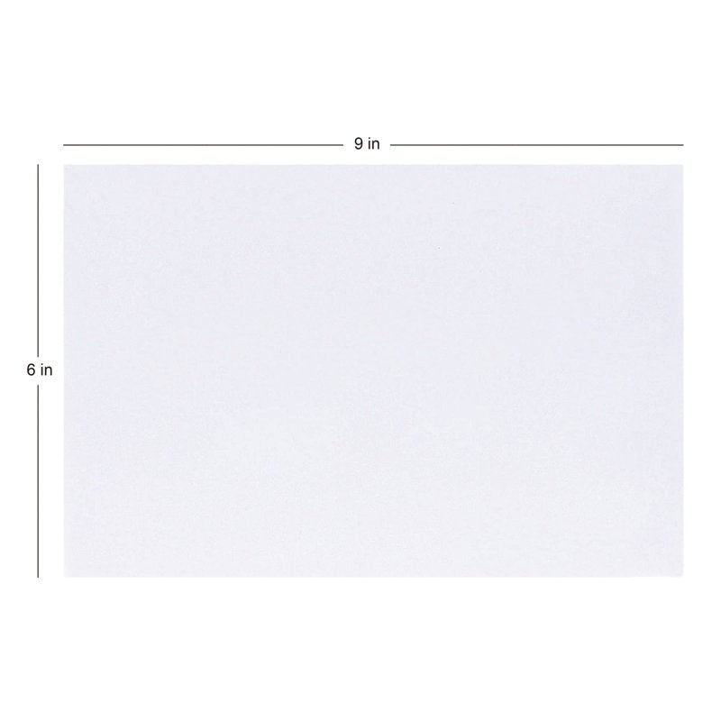 White Booklet Envelopes 6x9 Inch Box of 100 for Mail & Reports