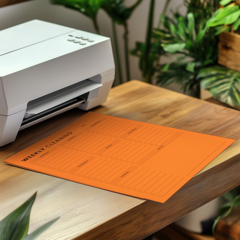 Colored Paper A4 8.5 x 11 Inches Cosmic Orange 50 Sheets - Bright, Durable Office & Classroom Paper