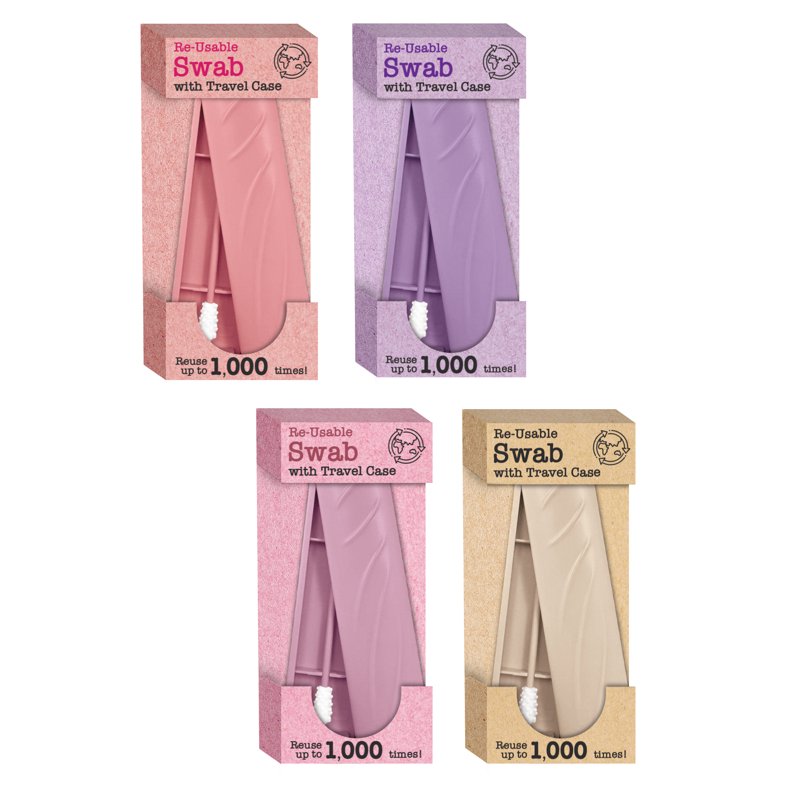 Reusable Travel Cotton Swab with Storage Case Eco-Friendly Personal Care