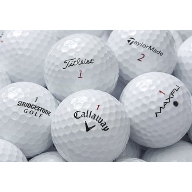 Mixed Brand Golf Balls 48 Pack AAAAA Quality White for Practice & Play