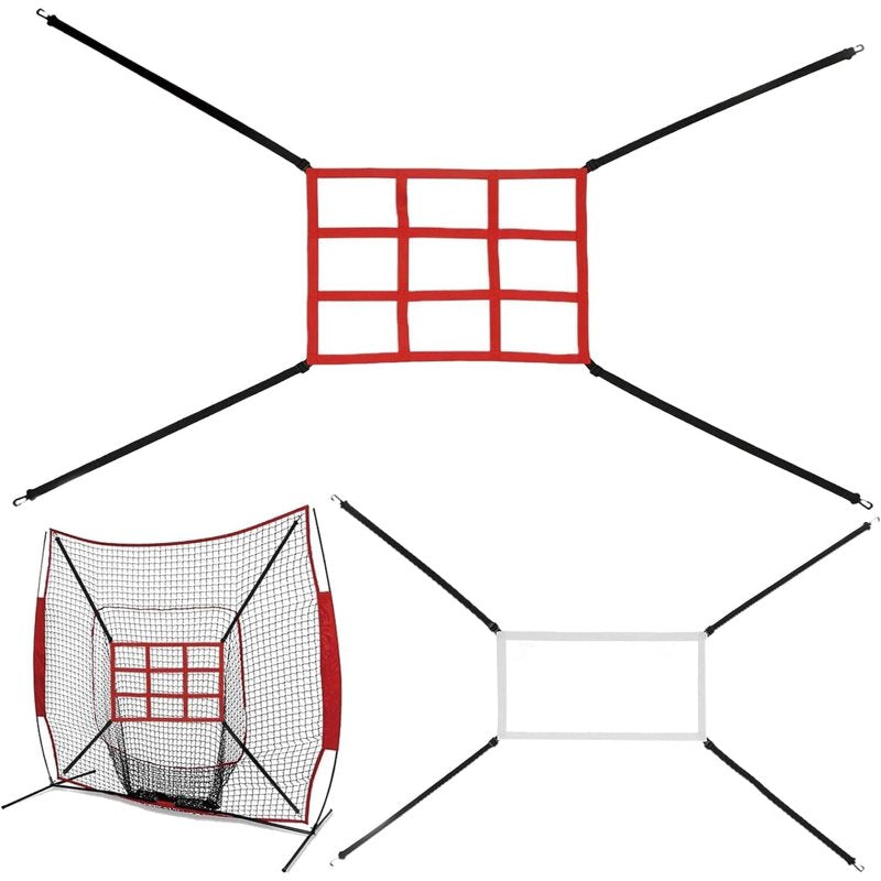 Adjustable Baseball Strike Zone Targets for Nets - Softball & Baseball Practice Equipment