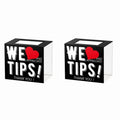 Acrylic Tip Jar for Bars & Restaurants - 6x4x5 Inch Collection Box with Lock