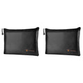 Fireproof Waterproof Document Envelope File Folder Cash Pouch Safe Bag - 2 Pack