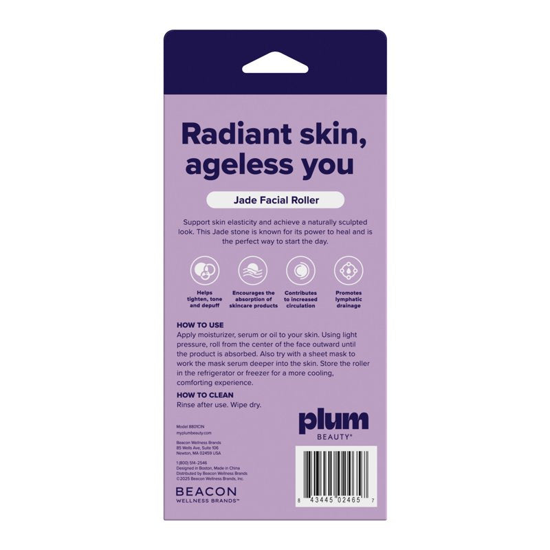 Facial Roller for Skin Rejuvenation and Lymphatic Drainage - Jade & Rose Quartz Options