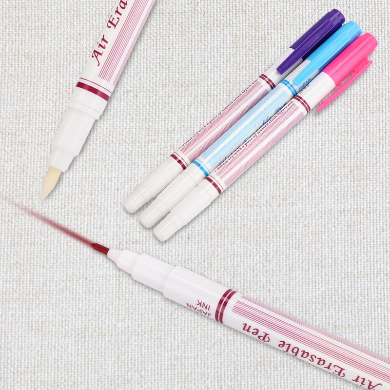 Water Erasable Fabric Marker Pen Pack for Sewing & Cross Stitch - Vanishing Ink
