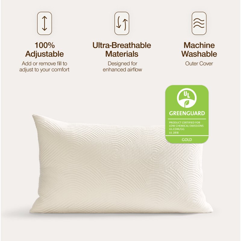 Adjustable Latex Pillow Queen - Custom Support & Cooling Support Pillow