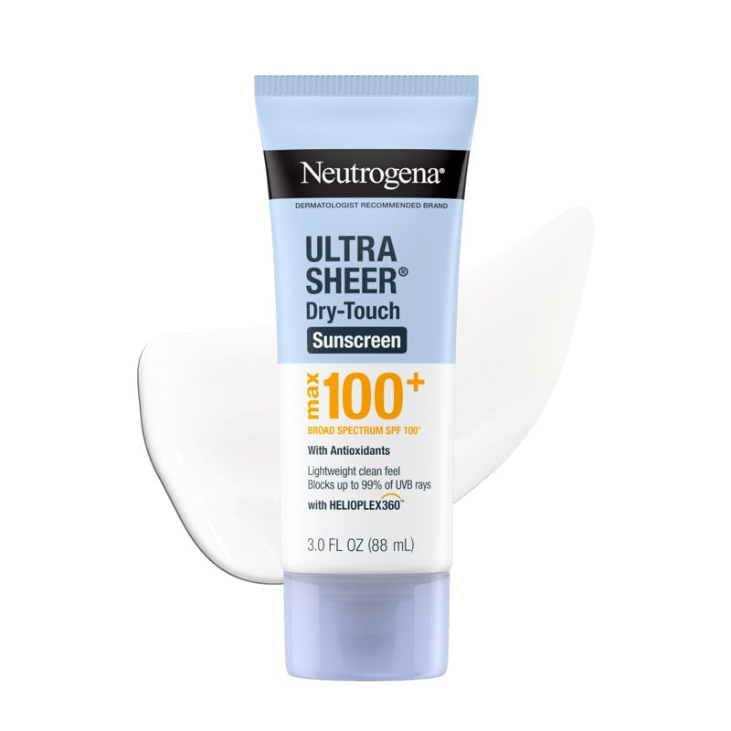 Neutrogena Ultra Sheer SPF 100+ Sunscreen Lotion - Broad Spectrum, Dry-Touch, 3 fl oz