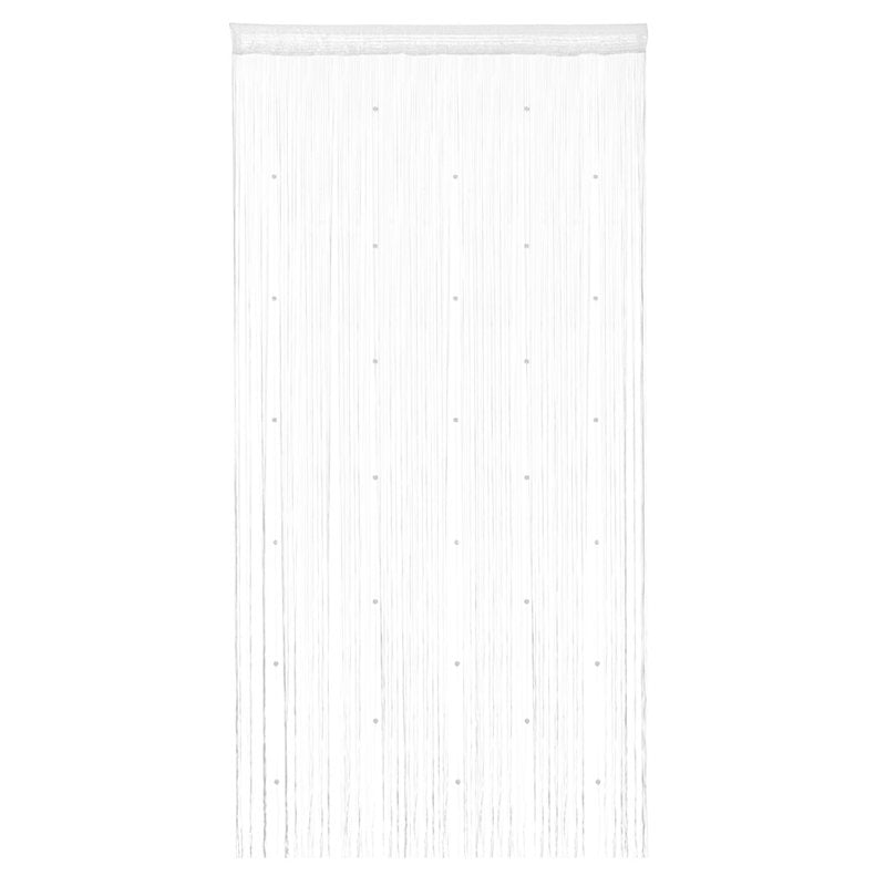 Crystal Beads String Curtain Room Divider for Window Door Wall Decor - White
