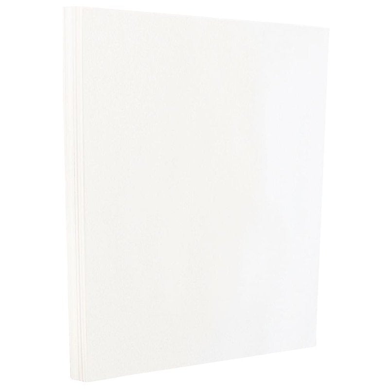 Glossy Cardstock Paper 8.5 x 11 Inches - White, 100 Sheets for Crafts & Printing