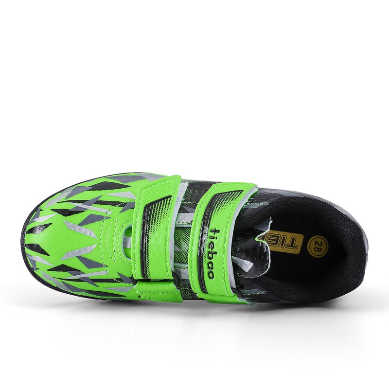 MiFeloo Toddler Soccer Cleats 8 Green/Black - Lightweight Kids Football Shoes