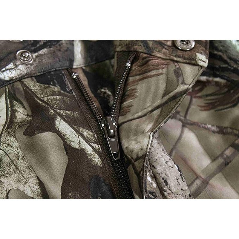 Men's Camo Windproof Softshell Hiking Pants - Winter Outdoor Trousers
