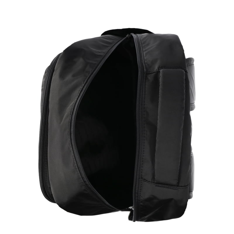 Unisex 18.5-inch Laptop Backpack with Multiple Compartments - Black