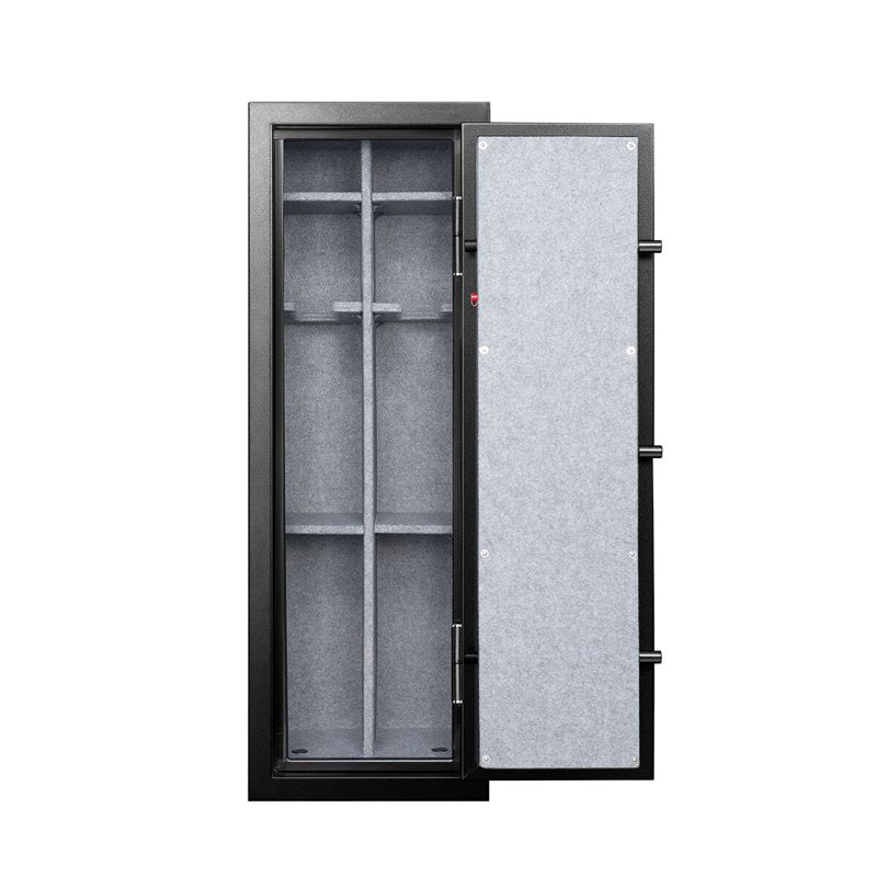 Fortress 14 Gun Fire Safe with Electronic Lock, 1200°F Fire Rating, Black