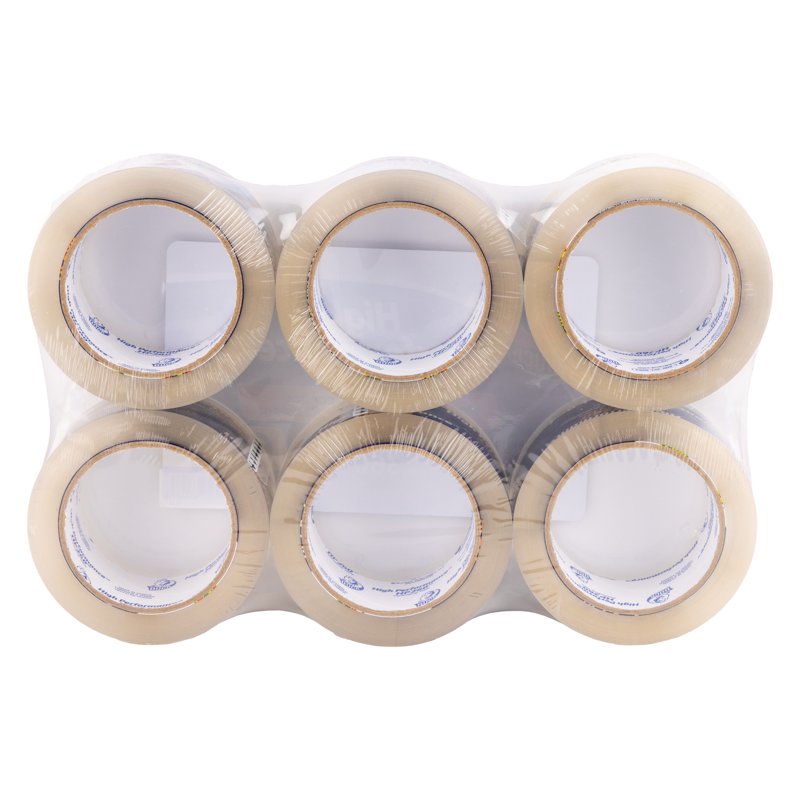 High Performance Clear Packing Tape - Strong Adhesive for Shipping & Moving, 1.88 in. x 60 yd., Multiple Rolls