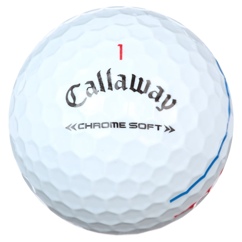 Callaway Chrome Soft 2022 Triple Track Golf Balls – 12 Pack, White – Variation: White Triple Track, Single