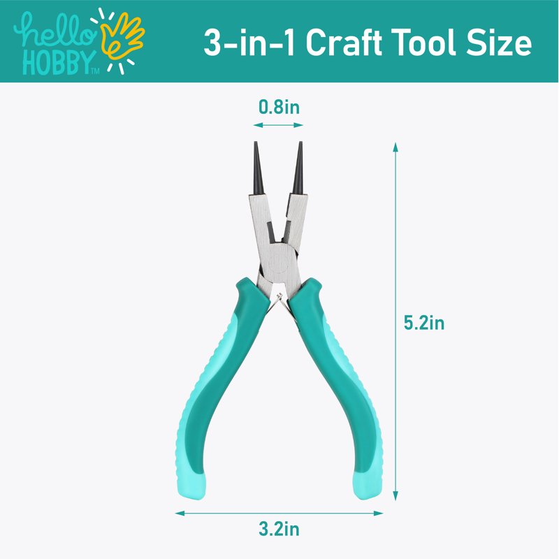 3-in-1 Steel Craft Tool for Jewelry Making & DIY Crafts - Precision Cutter, Scoring & Piercing