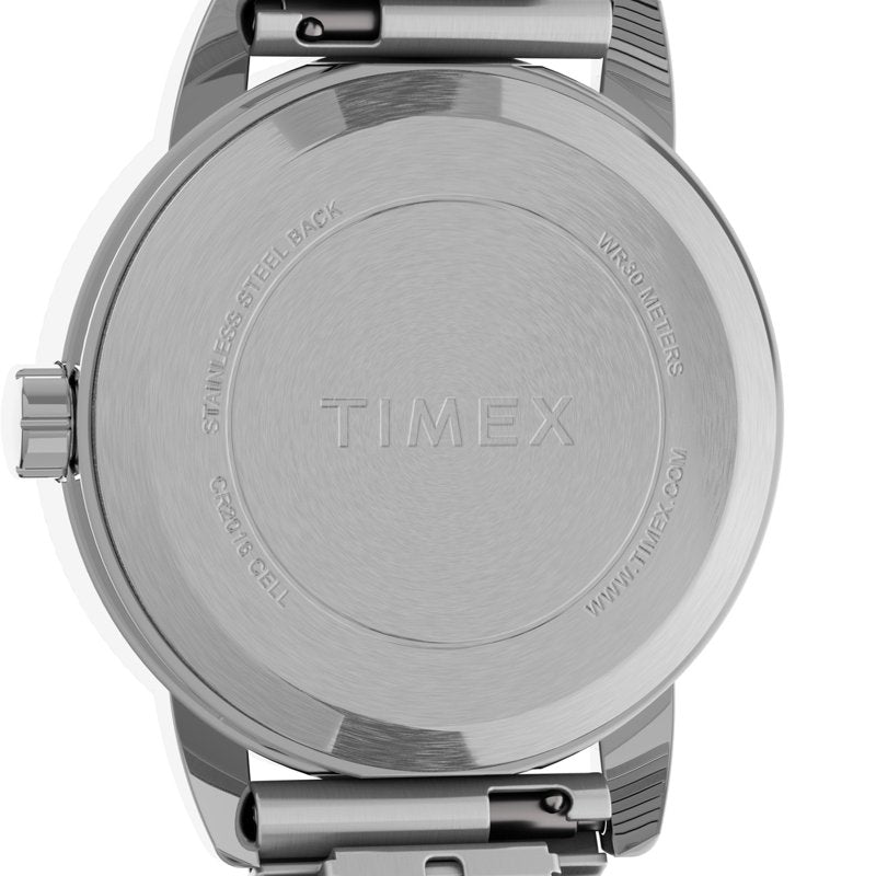 Timex Women's Easy Reader Watch Set with Silver-Tone Case & Leather Strap