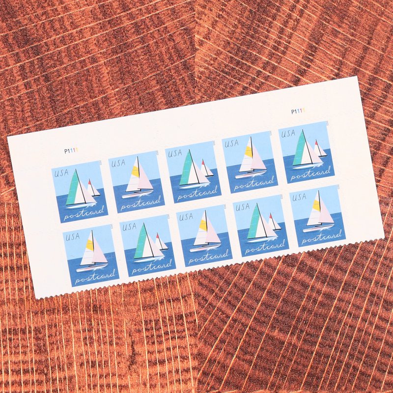 USPS Forever Postage Stamps - Sailboats Water Ocean Lake Celebration