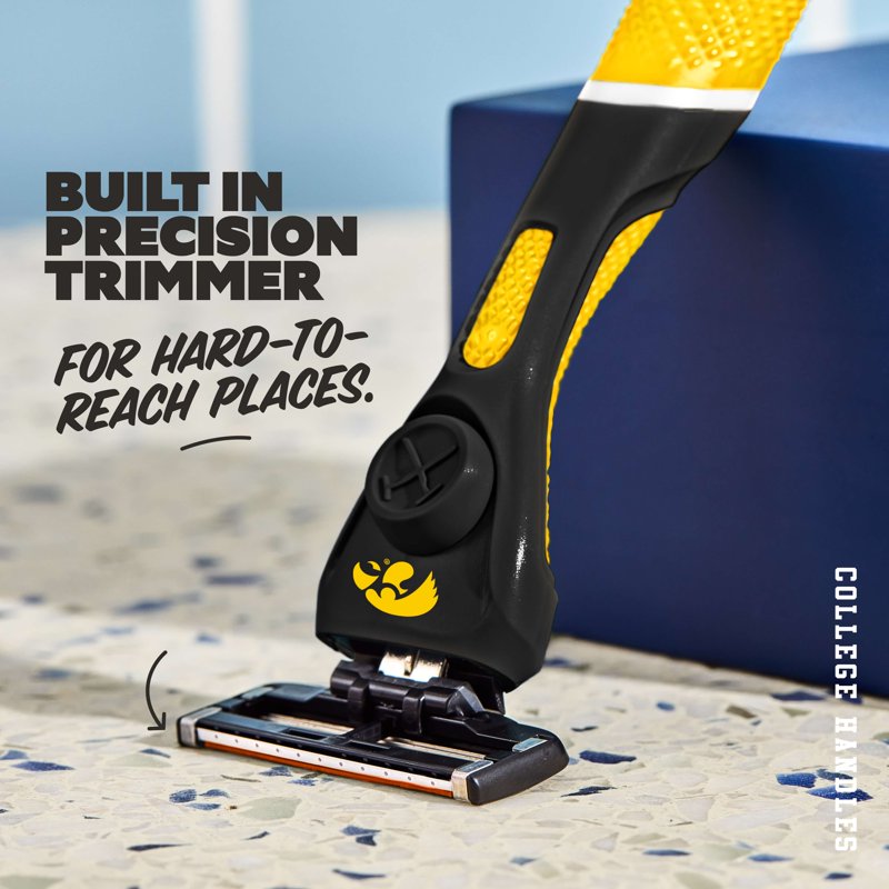 College Shaving Set with Limited-Edition Handle - 6-Blade Razors & Refills