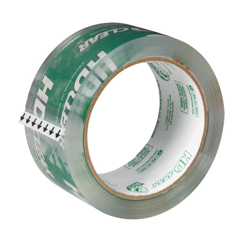 Heavy-Duty Clear Packaging Tape - 3-Inch Core, 54.6 Yards, Pack of 8