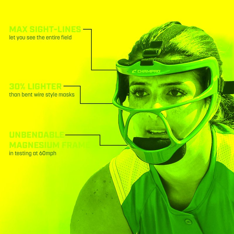 Softball Face Mask Lightweight Protective Gear for Adults and Youth
