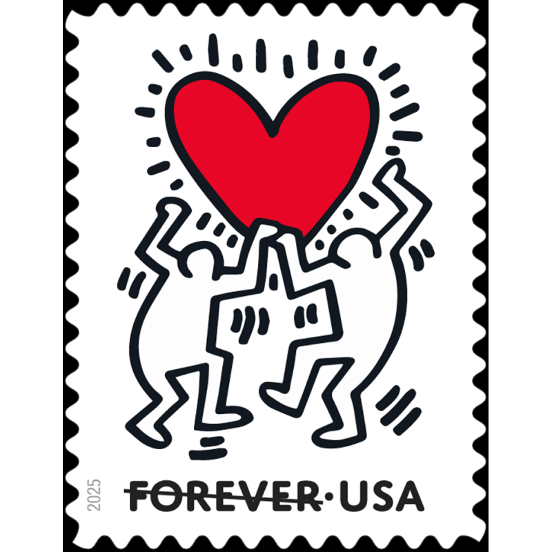 Love USPS Forever Postage Stamps - Valentine Heart Wedding Anniversary