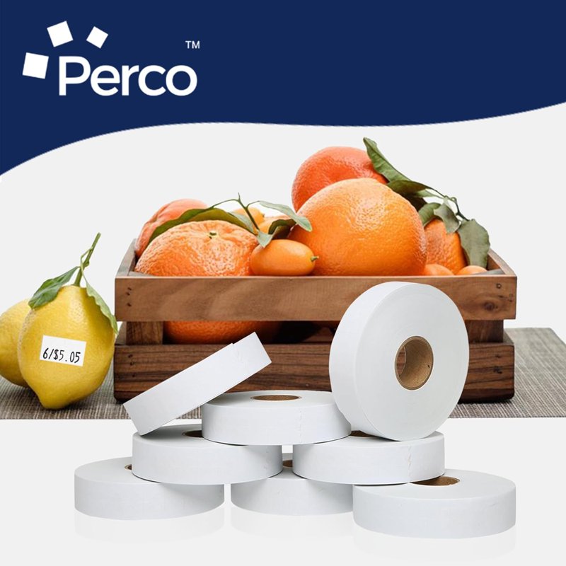 White Freezer Price Labels for Monarch 1131 - 20,000 Labels, 8 Rolls