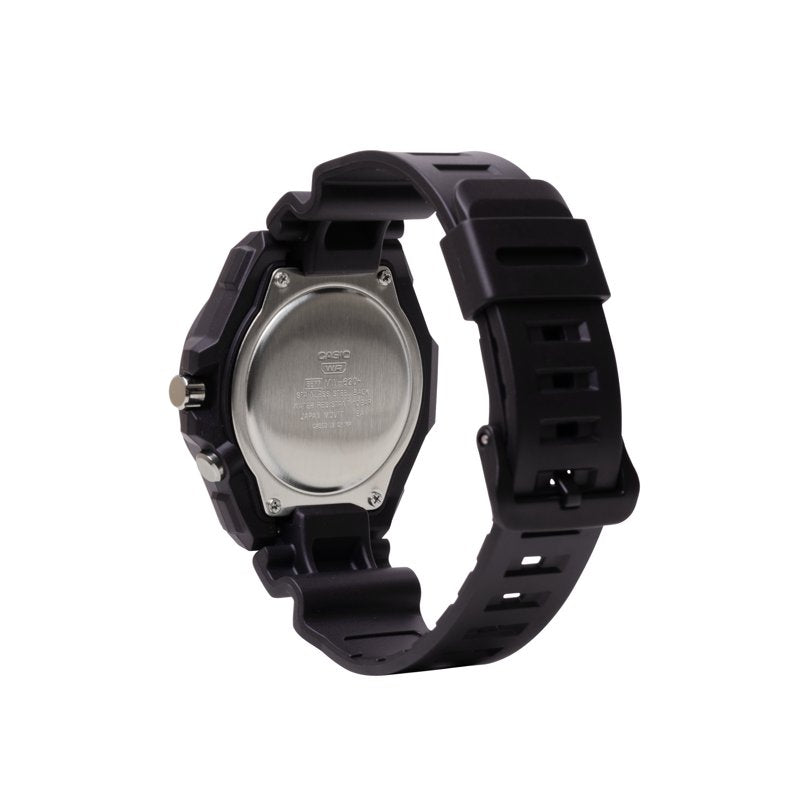 Heavy Duty Analog Wristwatch for Men - Black, 3-Hand, Water-Resistant