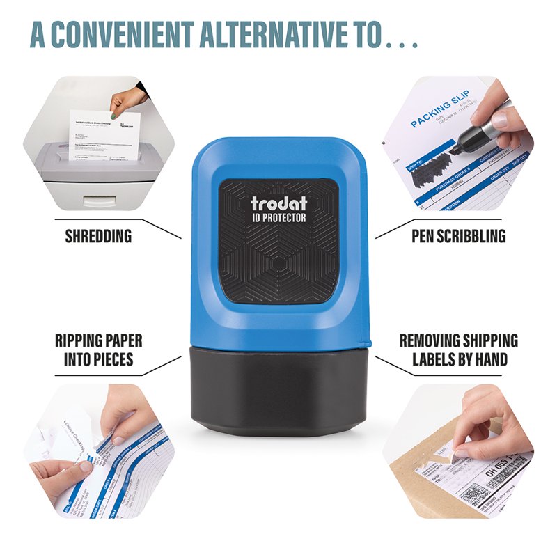 ID Protector Ink Roller for Confidential Data Concealment - 330 Feet Refill Options
