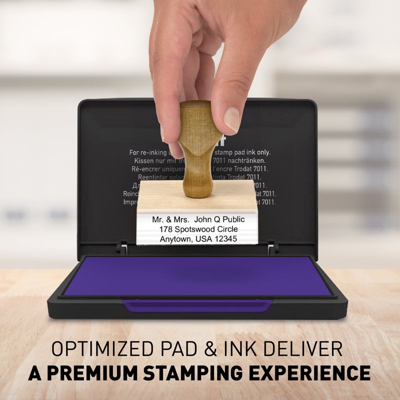 Trodat Stamp Pad 9052 - Violet Ink for Hand Stamps, 2.75 x 4.5 in (110 x 70 mm) – Variation: Violet Ink