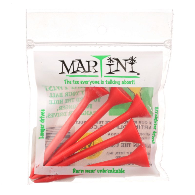 Golf Tees 3 1/4 Inch Plastic Pack of 5 - Unbreakable, Long & Straight Drives