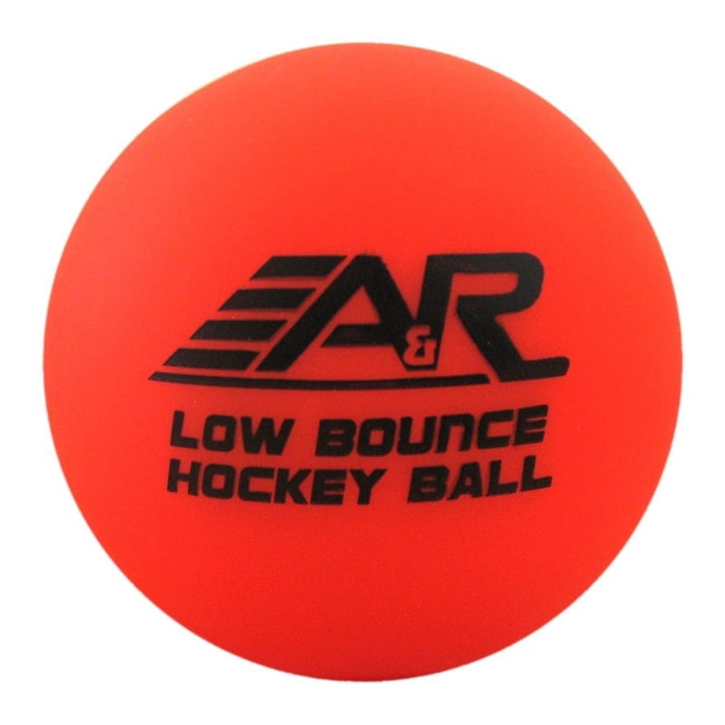 Low Bounce High-Density Hockey Balls for Street & Floor Hockey - 6 Pack