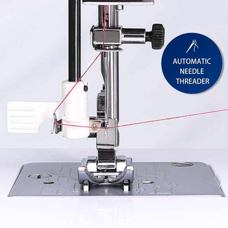 Domestic Sewing Machine with 105 Stitch Options and Foot Pedal - Blue