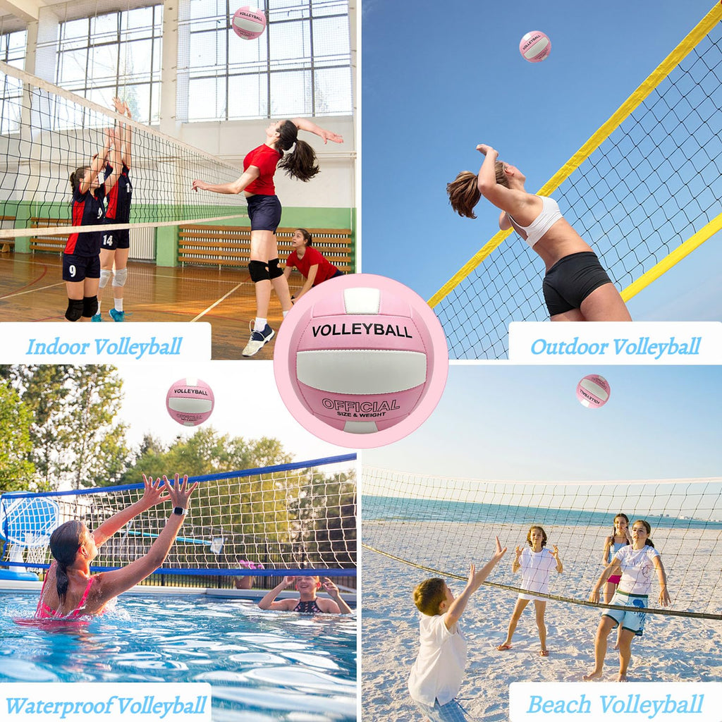 Size 5 Volleyball Soft PVC Indoor Outdoor Sports Ball for Beach Gym Training