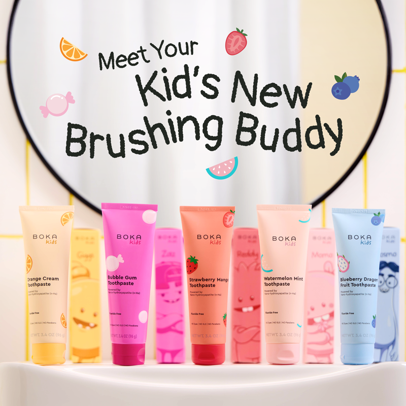 Kids Bubblegum Fluoride-Free Toothpaste with Nano-Hydroxyapatite 3.4oz