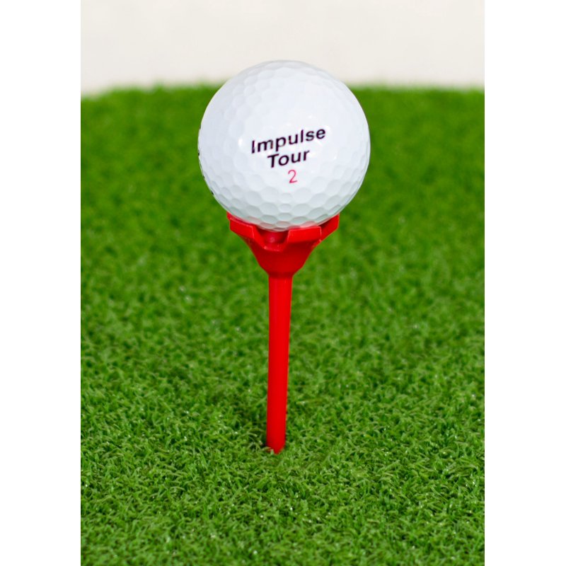 Multi-Color Plastic Golf Tees 3 1/4 Inch - Pack of 6, Durable & Extra-Wide