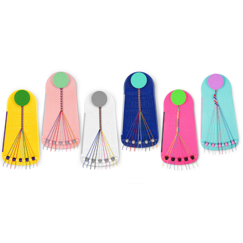 Friendship Bracelet Maker Kit - 20 Pre-Cut Cotton Threads for Custom Bracelets