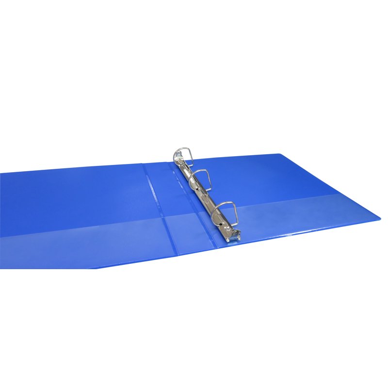 Durable Blue 1-Inch Binder with 220 Sheets & Pocket Storage