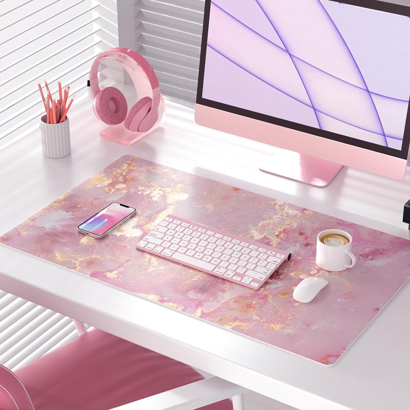 Large Mouse Pad Desk Mat for Gaming and Office - Waterproof Non-Slip Surface, 31.5x15.7 inches