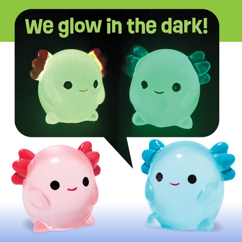 Water Globe Craft Kit with Axolotl Figures for Kids - Make 2 Snow Globes
