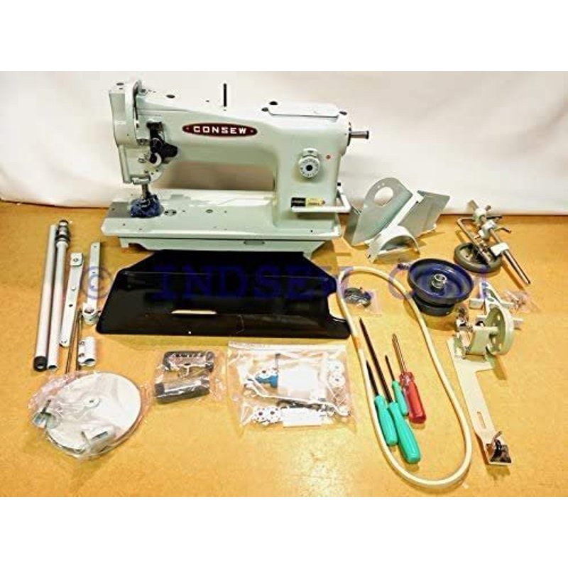 Industrial Sewing Machine with Walking Foot & Servo Motor for Heavy Materials