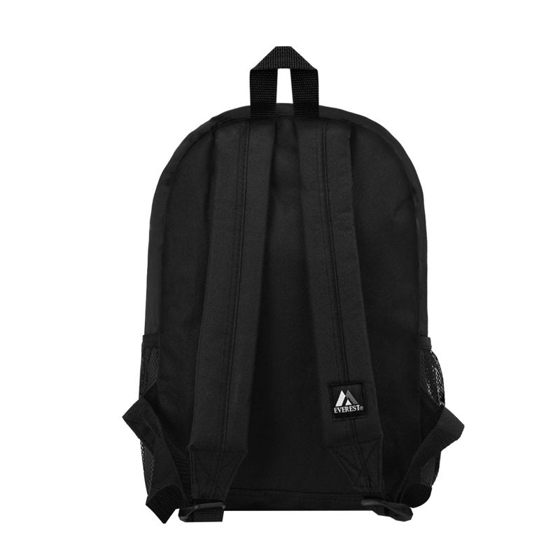 Unisex Casual Backpack with Side Mesh Pockets - Stylish & Spacious