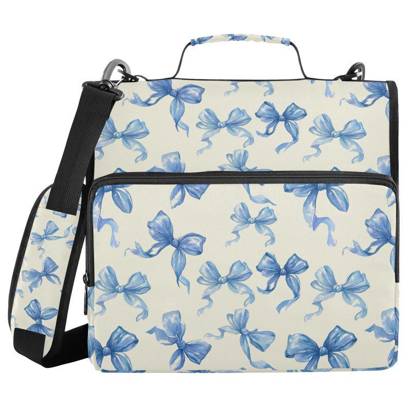 Zipper Binder with Shoulder Strap and Handle - 1.5 Inch Capacity Organizer