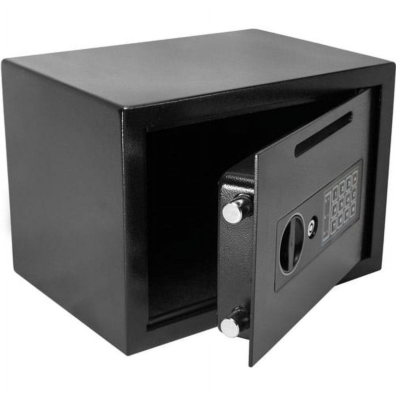 Compact Keypad Depository Safe for Cash and Valuables Security