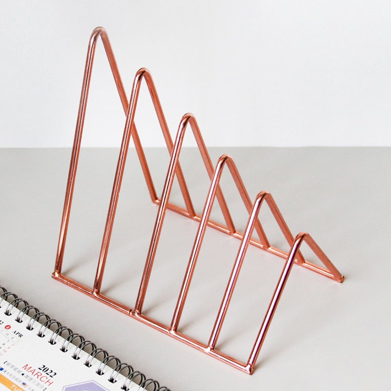 Desk File Organizer for Office Supplies, Vertical Paper Folder Holder