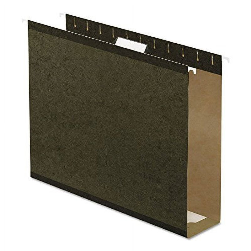 Reinforced Extra Capacity Hanging File Folders - Green, Letter Size, 25 Pack